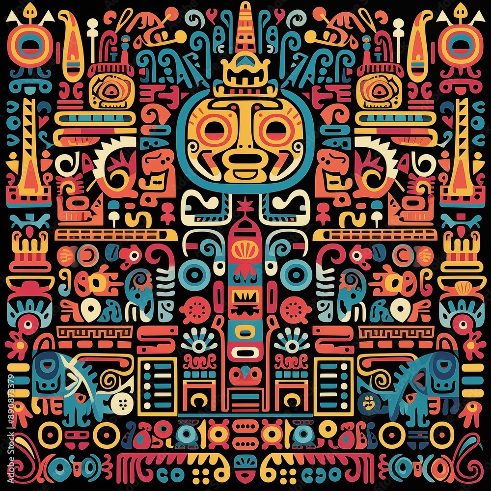 Mayan culture pattern Mayan culture pattern