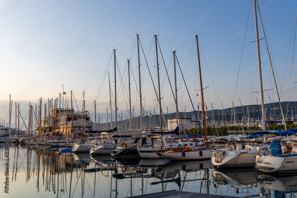 Fototapeta premium Yacht port in Trieste