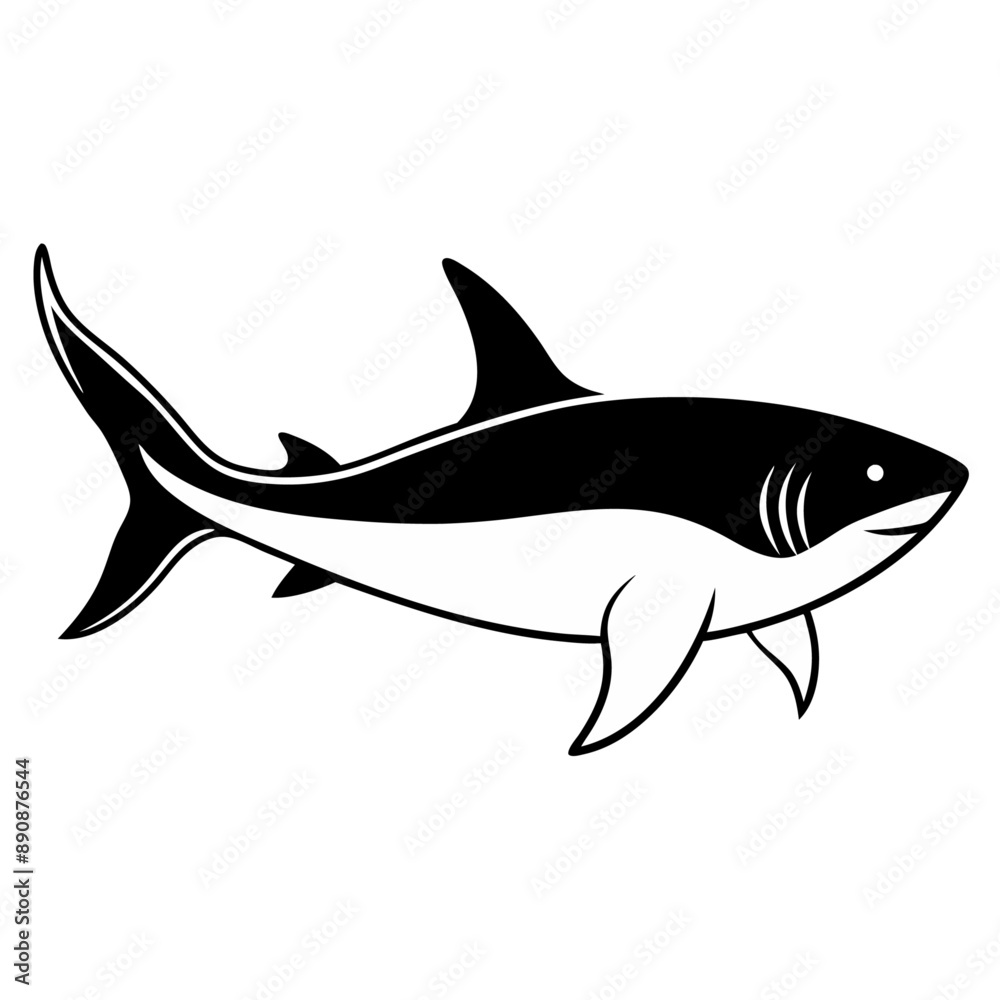 Obraz premium Shark. Stock Vector