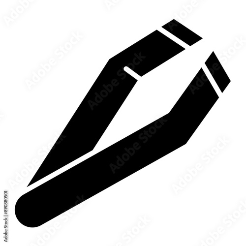 Illustration of Tweezer Glyph Icon