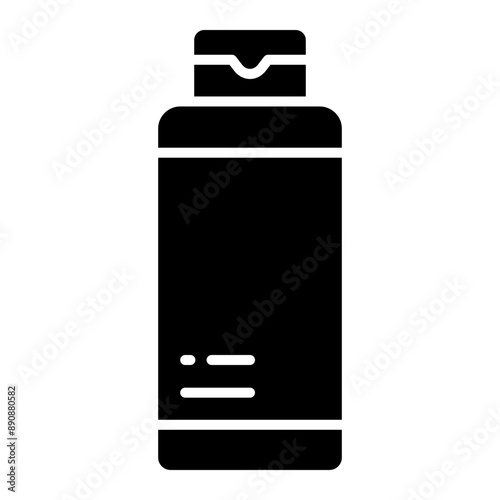 Illustration of Face Powder Glyph Icon