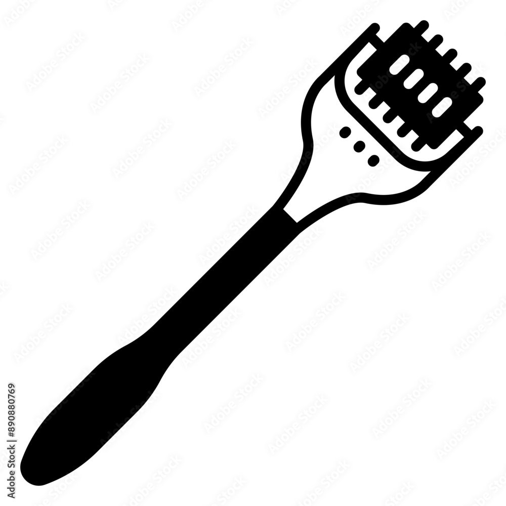 Illustration of Skin Roller Glyph Icon Illustration of Skin Roller Glyph Icon
