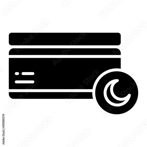 Illustration of Night Cream Glyph Icon