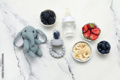 Composition with baby nibbl...