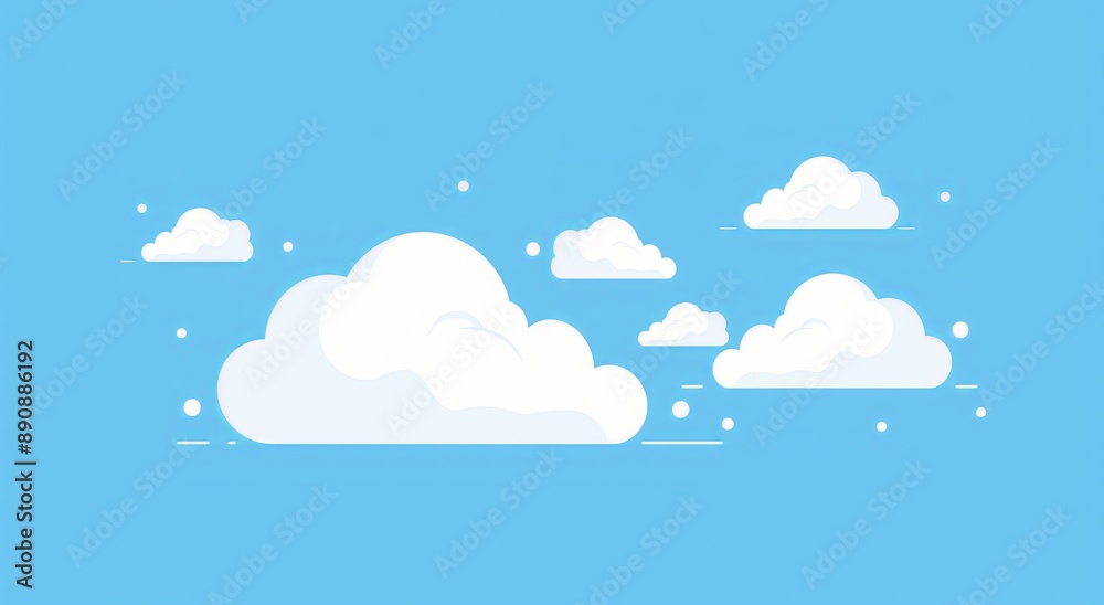 Cartoon Sky with Stars Cartoon Sky with Stars