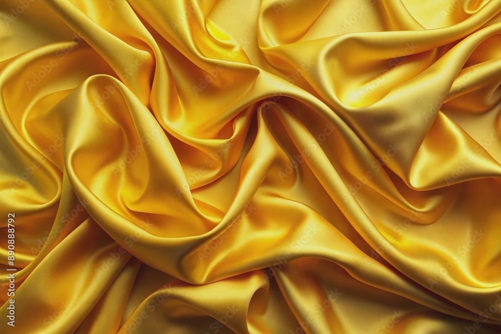 abstract background, yellow satin background yellow luxury fabric background. yellow silk background. Generative AI. abstract background, yellow satin background yellow luxury fabric background. yellow silk background. Generative AI.