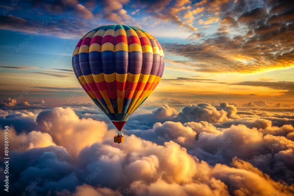 Fototapeta premium hot air balloon in the sky