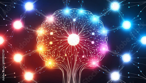 A visually stunning representation of a neural network