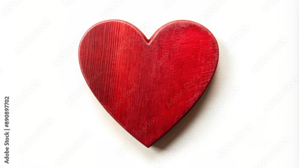 Red wooden heart isolated on white background for Saint John campaign , heart, red, wooden, texture, isolated Red wooden heart isolated on white background for Saint John campaign , heart, red, wooden, texture, isolated
