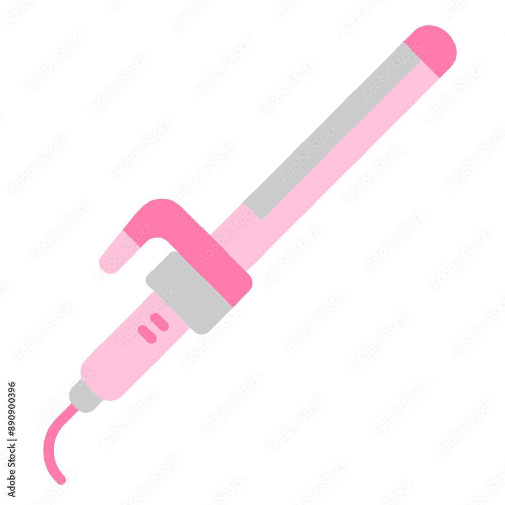 Illustration of Hair Curler Flat Icon . Vector Design Illustration of Hair Curler Flat Icon . Vector Design
