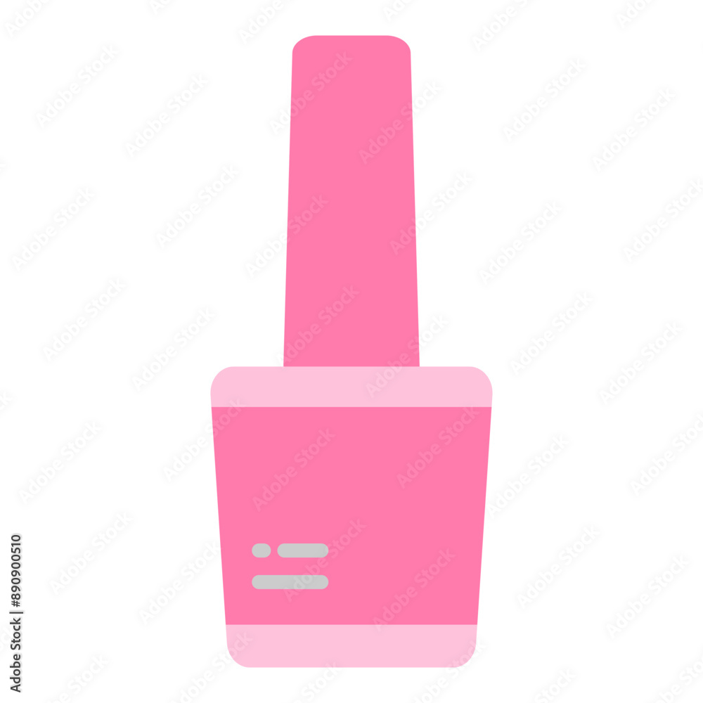 Illustration of Nail Polish Flat Icon . Vector Design Illustration of Nail Polish Flat Icon . Vector Design