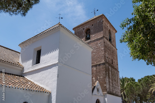 Immaculate Conception Parish Church (Iglesia Parroquial de la Inmaculada Concepcion, 1631) with three naves and a chapel under which there is a burial crypt. MIJAS, Andalusia, SPAIN. photo