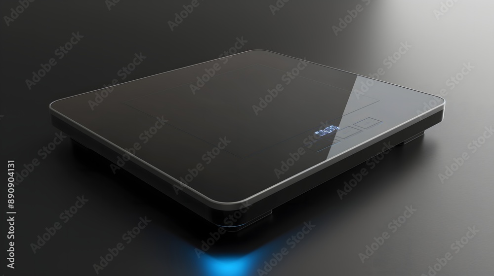 79. A high-tech smart scale with a sleek, digital display 79. A high-tech smart scale with a sleek, digital display