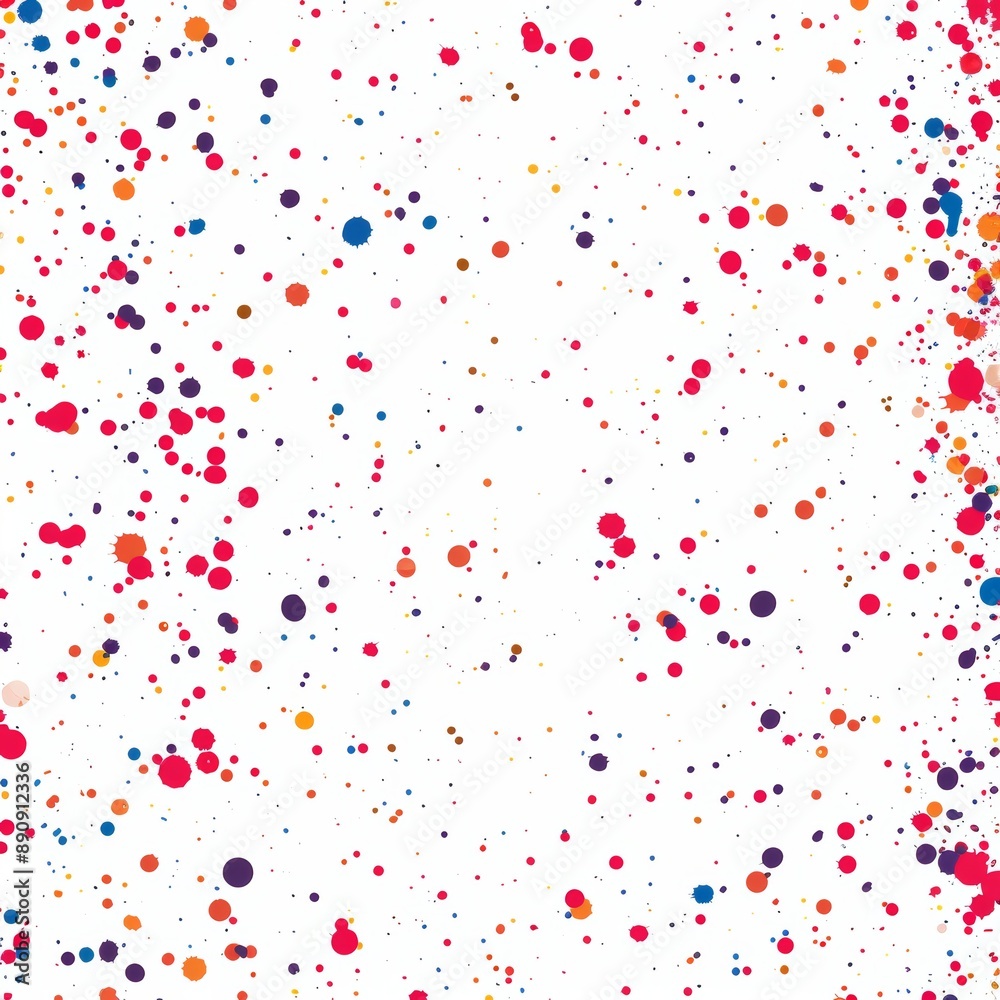 Dots splatter. Creative texture of chaotic round shapes. Vector illustration of small colored circles on white background. Grunge background with vector illustration.
Dots splatter. Creative texture of chaotic round shapes. Vector illustration of small colored circles on white background. Grunge background with vector illustration.