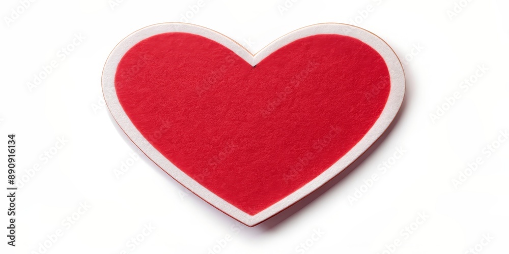 Red heart shape sticker isolated on white background, heart, love, valentine, symbol, romantic, passion, emotion Red heart shape sticker isolated on white background, heart, love, valentine, symbol, romantic, passion, emotion