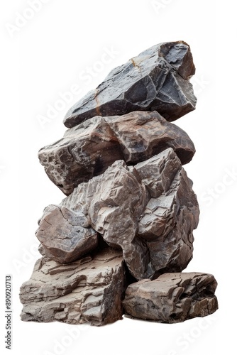 A pile of rocks stacked on top of each other