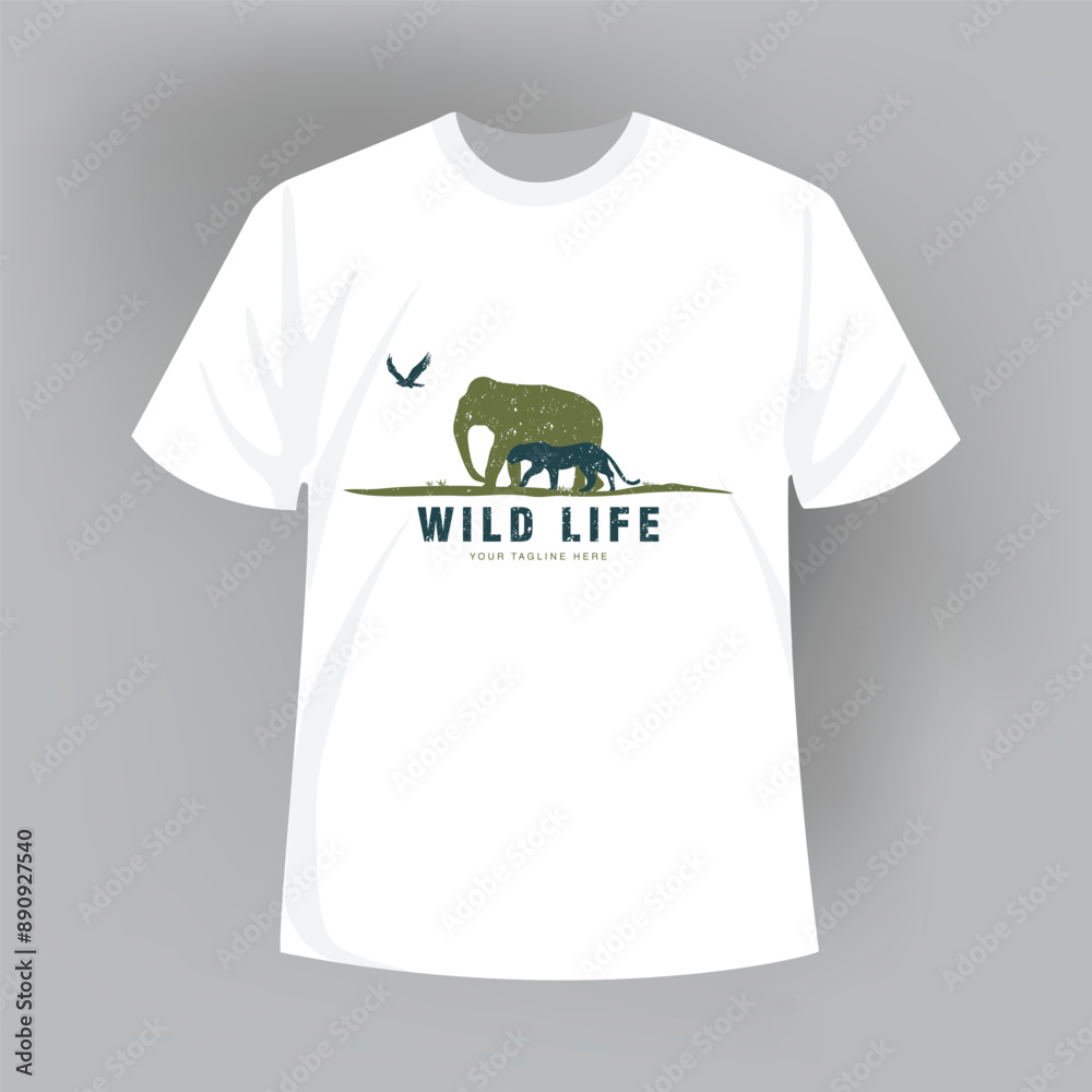 WILDLIFE t shirt design, SAFARI t-shirt design , minimalist t shirt design. WILDLIFE t shirt design, SAFARI t-shirt design , minimalist t shirt design.