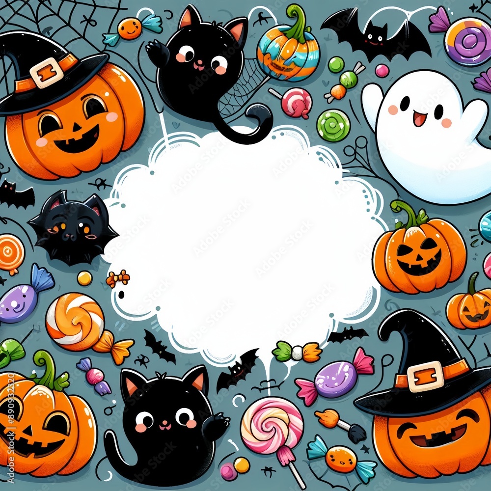 Cute Halloween background Cute Halloween background