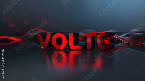 Communication Technology of Voice Over LTE Highlighted by a Stylized Logo This image showcases the advanced communication technology of Voice Over LTE (VoLTE) photo