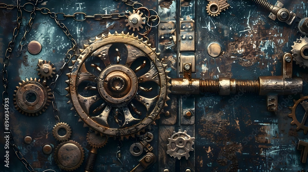 Fototapeta premium Brain and its key, Concept of creativity, ideas, inspiration, intelligence, thoughts, strategy, memory, innovation, education, learning,psychology