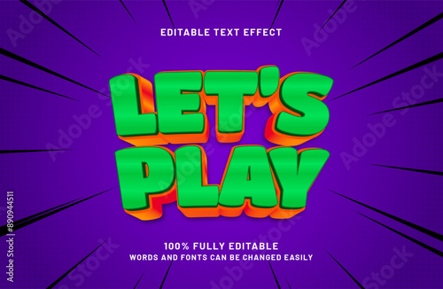 lets play editable text effect in game and kids text style