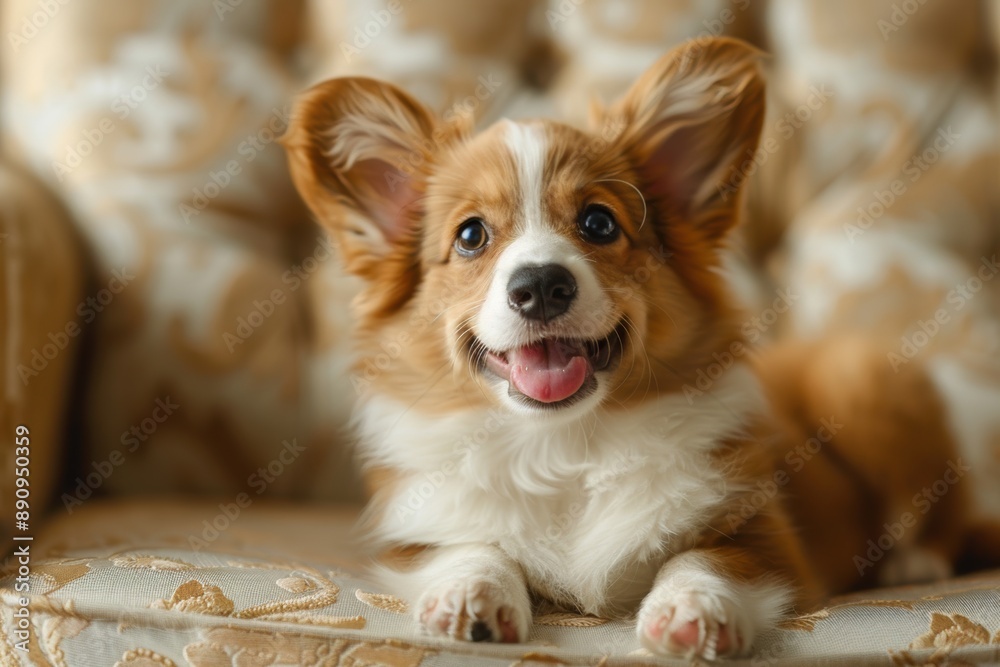 A cute puppy resting on a fluffy blanket, with a soft focus background. The puppy's curious eyes and soft fur create an endearing and cozy scene. A cute puppy resting on a fluffy blanket, with a soft focus background. The puppy's curious eyes and soft fur create an endearing and cozy scene.