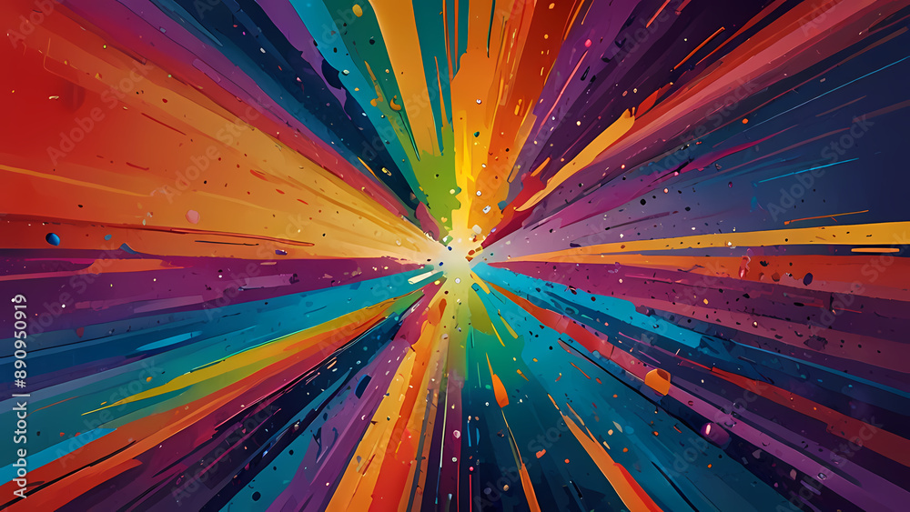 Abstract Paint Brush Explosion Abstract Paint Brush Explosion