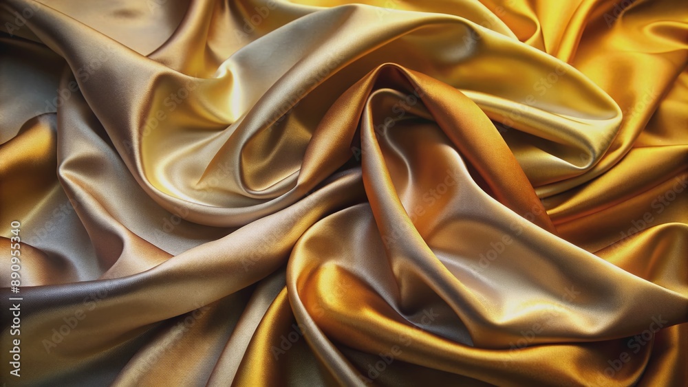 Softly shimmering light pale brown yellow silk satin gradates to dusty gold, exuding golden luxury, elegant beauty, and premium abstract sophistication in this stunning background. Softly shimmering light pale brown yellow silk satin gradates to dusty gold, exuding golden luxury, elegant beauty, and premium abstract sophistication in this stunning background.