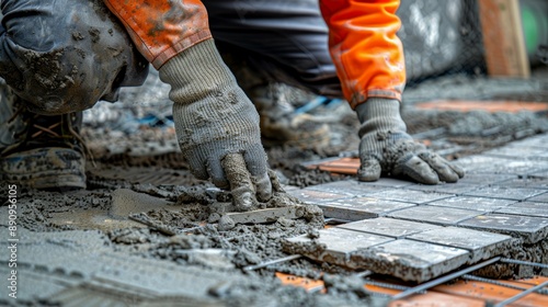 A technician demonstrating how to replace a broken tile without damaging the surrounding tiles