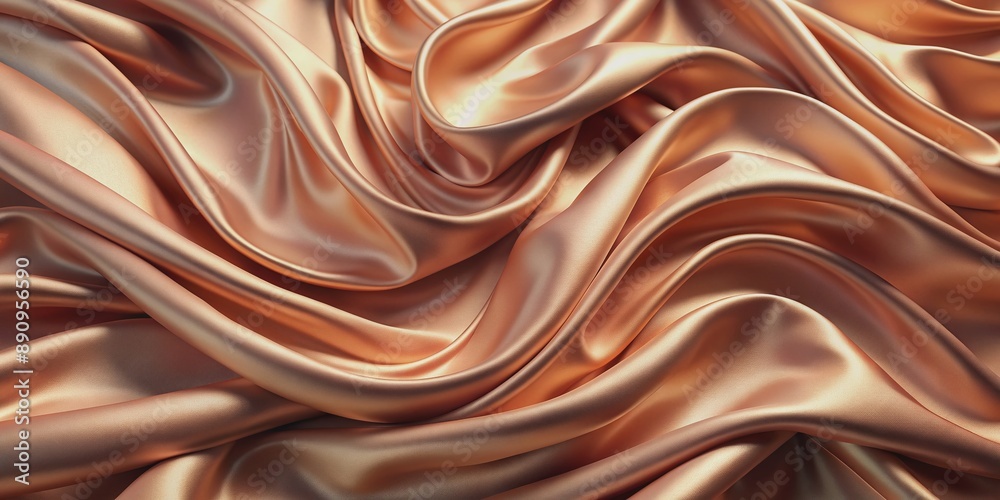 Softly undulating rose gold silk fabric texture with gentle wave patterns creates a sophisticated, opulent background perfect for showcasing luxury goods, high-end products, and premium branding. Softly undulating rose gold silk fabric texture with gentle wave patterns creates a sophisticated, opulent background perfect for showcasing luxury goods, high-end products, and premium branding.