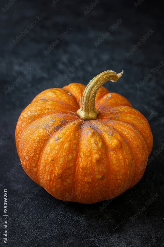 Fototapeta premium Mystic photo of Halloween Pumpkin, isolated on black background