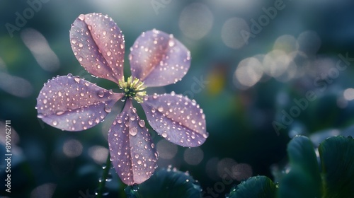 30. A lovely 3D clover with tiny, sparkling blooms