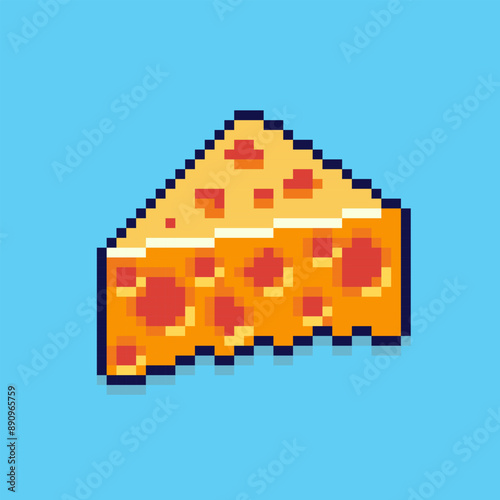 Pixel art cheese game asset design