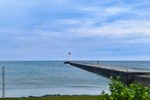 Wallpaper Mural Lighthouse pier on the lake Torontodigital.ca
