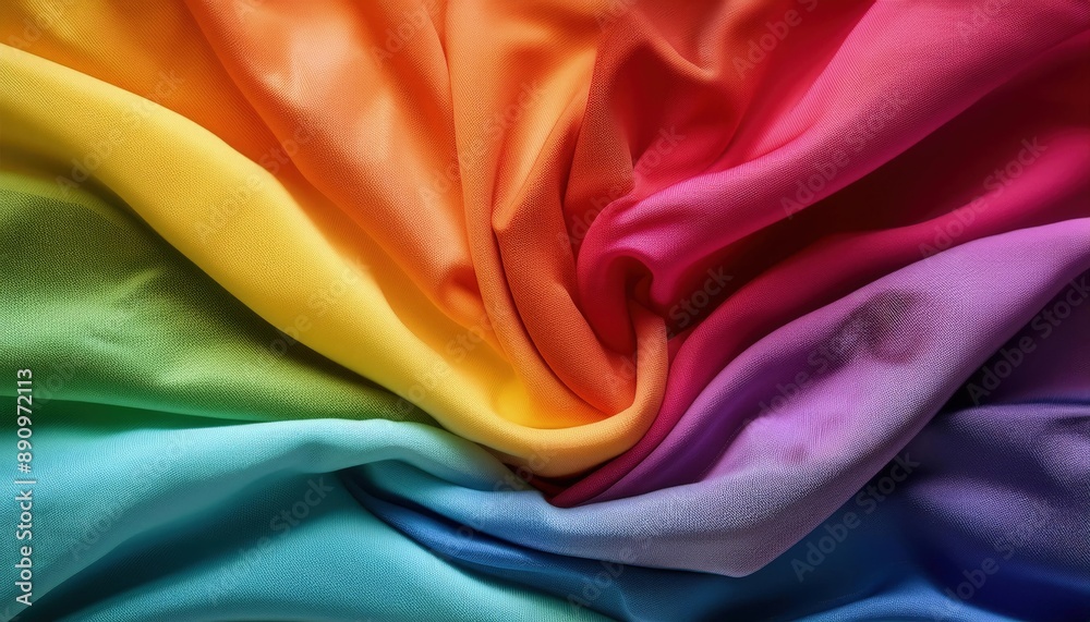 Fabric texture background in a rainbow collide color. Fabric texture background in a rainbow collide color.