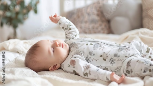 Cozy and Comfortable Sleep Wear for Babies, Featuring Soft Fabric and Gentle Design for Restful Nights, Ideal for Infant Comfort and Sweet Dreams, Perfect for Newborns and Toddlers photo