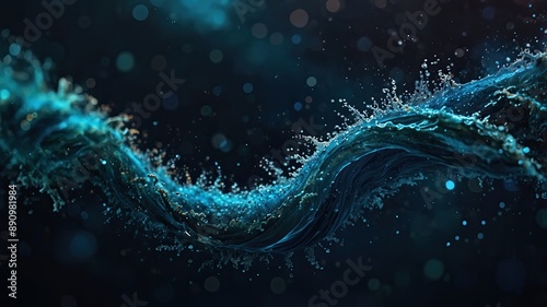 close-up of Volute, cinematic, deep sea background