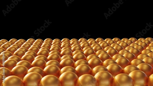 Slika na platnu A 3D rendering of an array of spherical gold nanoparticles