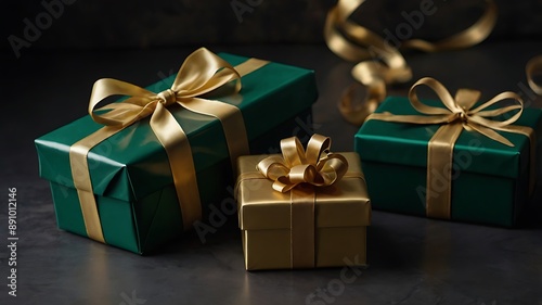 golden gift box