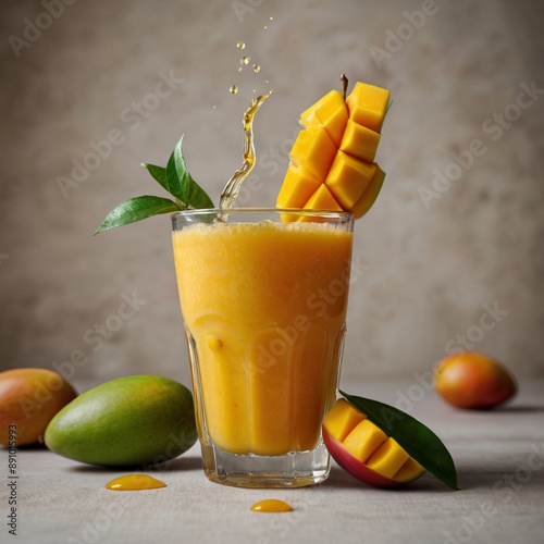 mango juice Generated by Ai 