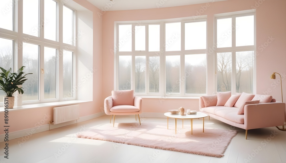 Photo interior modern design room 3d illustration Photo interior modern design room 3d illustration