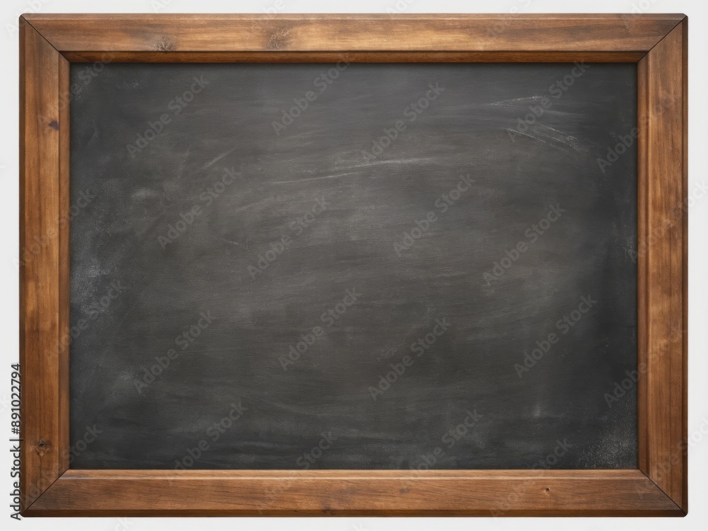 A elegant blackboard with a rich wooden frame, adorned with subtle distressed textures, perfect for rustic yet modern creative concepts, education, and decorative themes. A elegant blackboard with a rich wooden frame, adorned with subtle distressed textures, perfect for rustic yet modern creative concepts, education, and decorative themes.