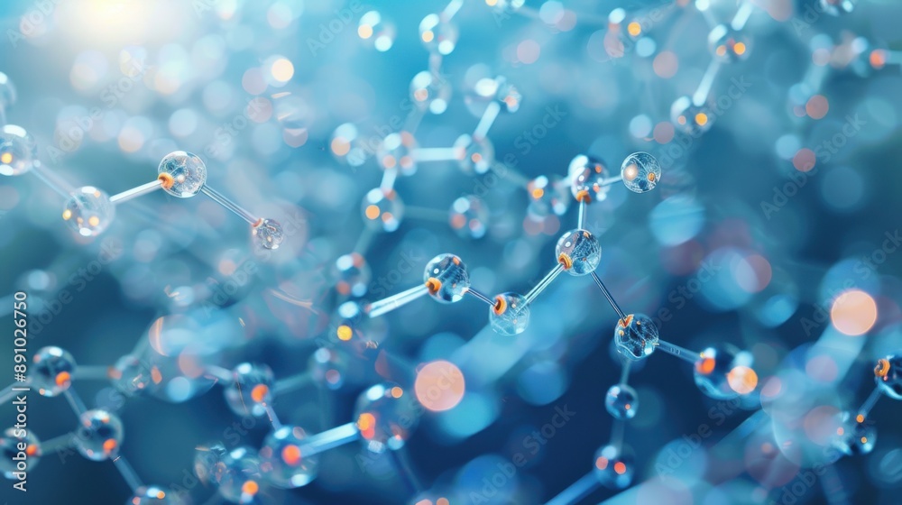 Molecules connect in scientific discovery symbolizing progress generated-ai Molecules connect in scientific discovery symbolizing progress generated-ai