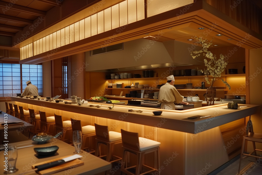 Obraz premium 老舗の高級日本食レストラン