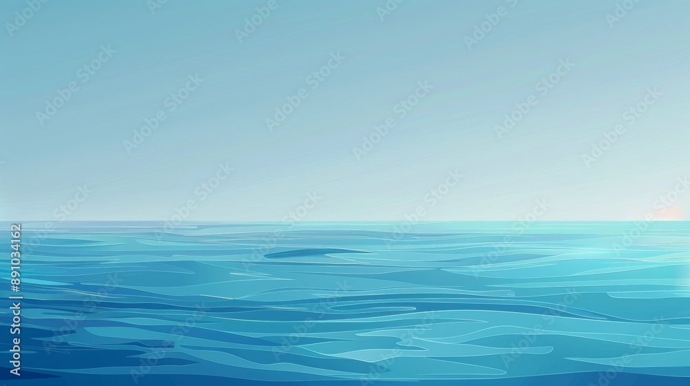 Illustration minimalist background featuring a gradient of blue shades, evoking a calm ocean or sky. Illustration minimalist background featuring a gradient of blue shades, evoking a calm ocean or sky.