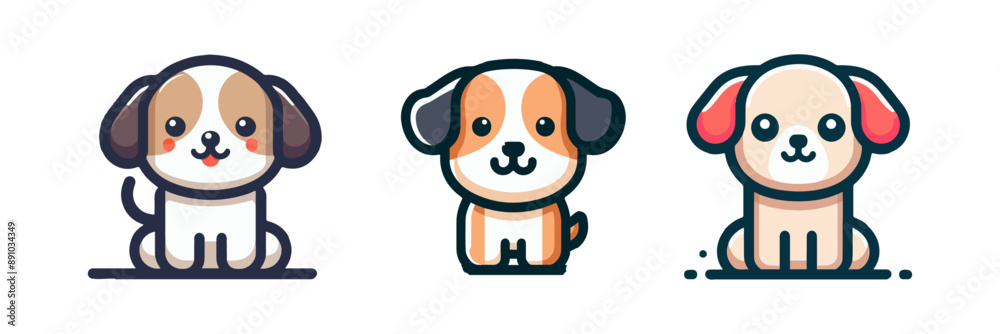 cute dog vector cute dog vector