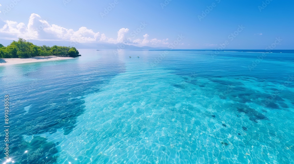 Fototapeta premium Crystal Clear Tropical Beach Waterscape
