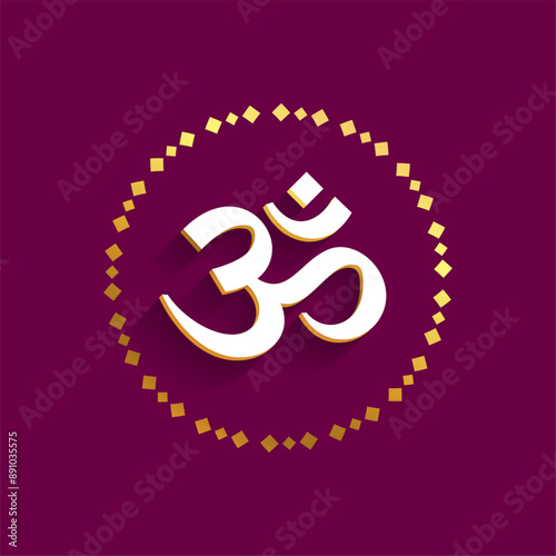 hindu religious symbol background for eternal faith and hope
