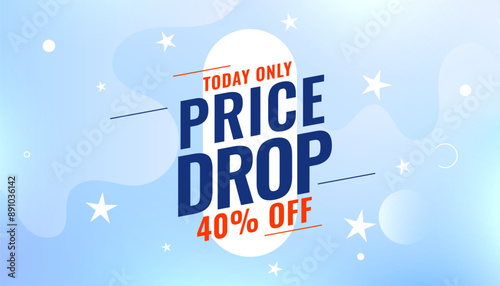 limited time price drop sale banner for seasonal savings