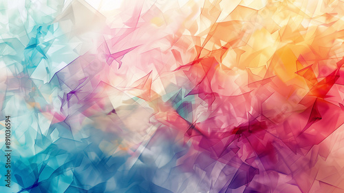水彩画で描かれたカラフルな背景